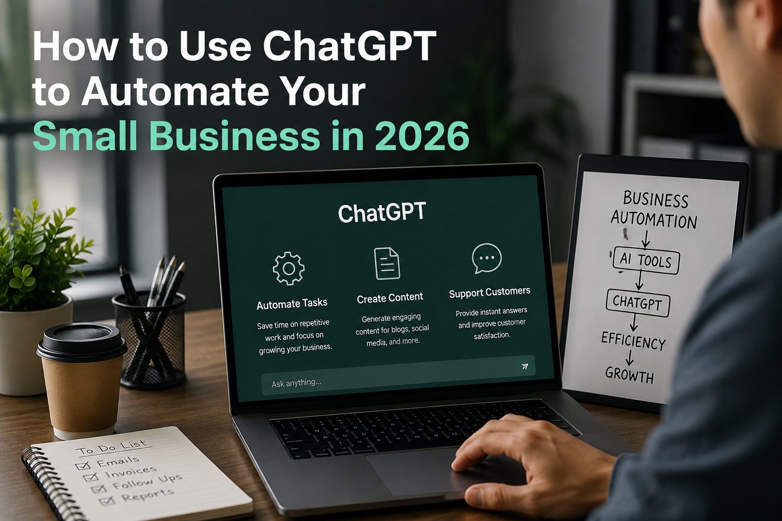 chatgpt for small business automation